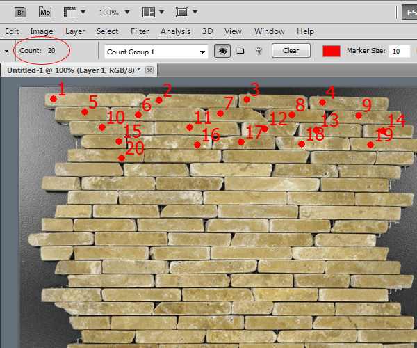 Getting To Know Photoshop: The Count Tool