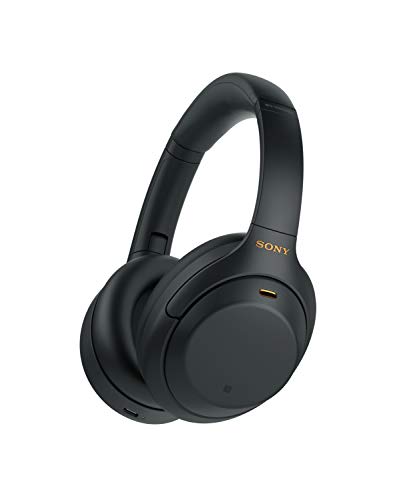 Sony WH-1000XM4 Wireless Industry Leading Noise Canceling Overhead Headphones with Mic for Phone-Call and Alexa Voice Control, Black