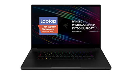 Razer Blade Pro 17 Gaming Laptop 2020: Intel Core i7-10875H 8-Core, NVIDIA GeForce RTX 2080 SUPER, 17.3" 4K 120Hz, 16GB RAM, 1TB SSD, CNC, Chroma RGB, Thunderbolt 3, SD Card Reader, Creator Ready