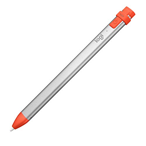 Logitech Crayon Digital Pencil for iPad Pro 12.9-Inch (3rd & 4th Gen), iPad Pro 11-Inch (1st & 2nd Gen), iPad (6th, 7th & 8th Gen), iPad Air (3rd & 4th Gen), iPad Mini 5, iOS 12.2 and Above — Orange