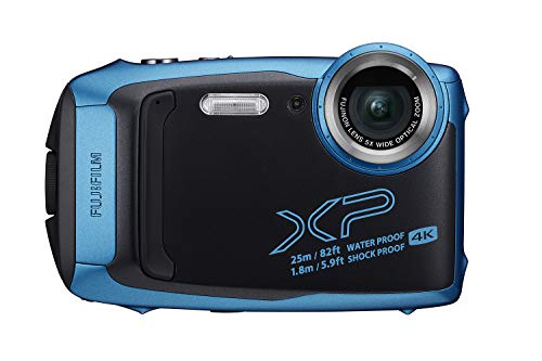 Fujifilm FinePix XP140 Waterproof Digital Camera w/16GB SD Card - Sky Blue