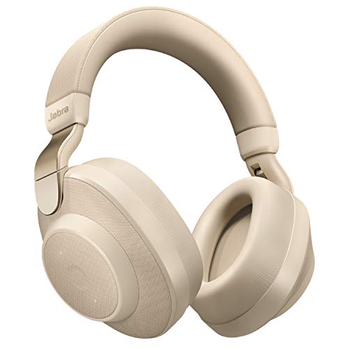 Jabra Elite 85h Wireless Noise-Canceling Headphones, Gold Beige – Over Ear Bluetooth Headphones Compatible with iPhone and Android - Built-in Microphone, Long Battery Life - Rain and Water Resistant