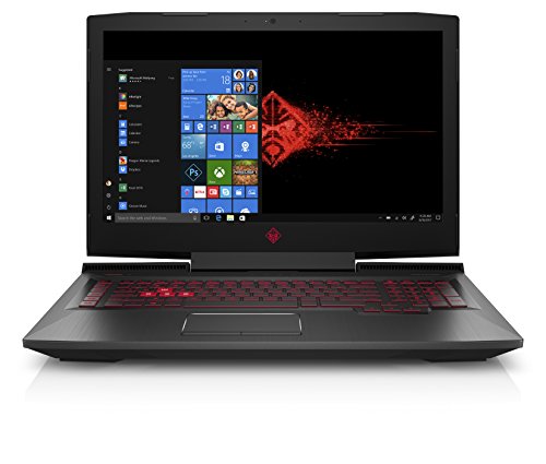 OMEN by HP 17-inch Gaming Laptop w/ 144Hz Anti-Glare G-Sync Display, i7-8750H, GeForce GTX 1060 6 GB, 16GB 2666MHz RAM, 1TB HDD & 128 GB PCIE SSD, Windows 10 Home (17-an120nr, Black), Metal