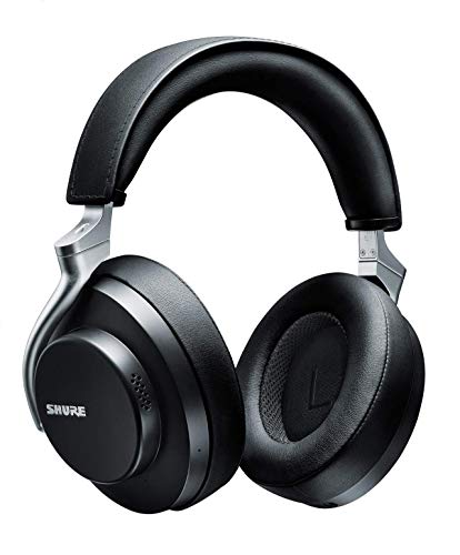 Shure AONIC 50 Wireless Noise Cancelling Headphones, Premium Studio-Quality Sound, Bluetooth 5 Wireless Technology, Comfort Fit Over Ear, 20 Hours Battery Life, Fingertip Controls - Black