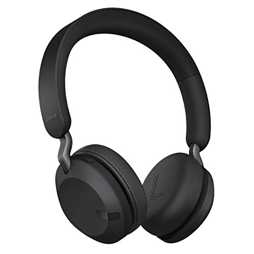 Jabra Elite 45h, Titanium Black – On-Ear Wireless Headphones with Up to 50 Hours of Battery Life, Superior Sound with Advanced 40mm Speakers – Compact, Foldable & Lightweight Design