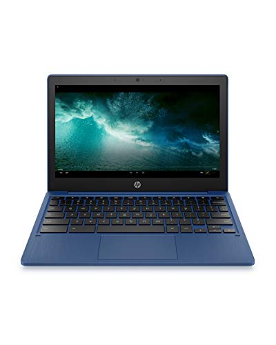 HP Chromebook 11-inch Laptop - MediaTek - MT8183 - 4 GB RAM - 32 GB eMMC Storage - 11.6-inch HD Display - with Chrome OS - (11a-na0030nr, 2020 Model, Indigo Blue)