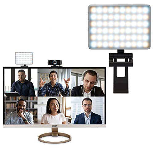 HumanCentric Video Conference Lighting Kit, Camera Light for Zoom Meetings, Streaming Video Face Light, Easy Setup for Remote Work, Computer Monitor or Laptop Light for Video Conferencing