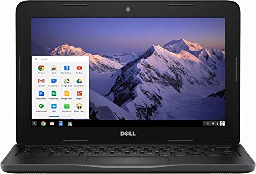 2018 Flagship Dell Inspiron 11.6" HD Chromebook, Intel Dual-Core Celeron N3060 up to 2.48GHz, 4GB RAM 16GB SSD HDMI USB Bluetooth 802.11ac HD Webcam Chrome OS, Black