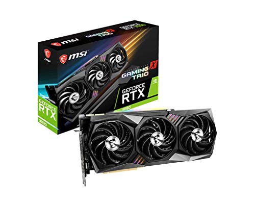 MSI Gaming GeForce RTX 3090 24GB GDRR6X 384-Bit HDMI/DP Nvlink Tri-Frozr 2 Ampere Architecture OC Graphics Card (RTX 3090 GAMING X TRIO 24G)