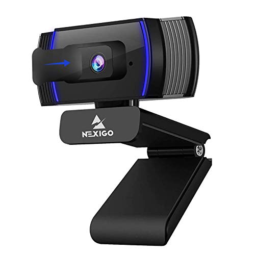 NexiGo AutoFocus 1080p Webcam with Stereo Microphone, Privacy Cover and Software Control, N930AF FHD USB Web Camera, Compatible with Zoom/Skype/Teams/Webex, PC Mac Desktop