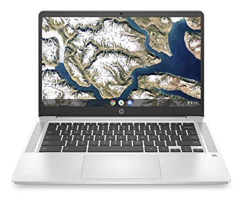 HP Chromebook 14-inch HD Laptop, Intel Celeron N4000, 4 GB RAM, 32 GB eMMC, Chrome (14a-na0010nr, Mineral Silver)