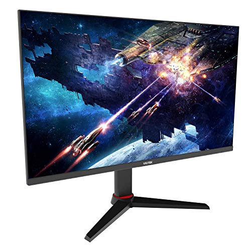 VIOTEK GFT27CXB 27-Inch Gaming Monitor | 240Hz 1080p Full-HD 1ms | Multi-User Profiles, G-Sync-Ready & FreeSync | HDMI DP 3.5mm | Height, Tilt, Swivel, Pivot (VESA)