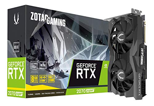 ZOTAC Gaming GeForce RTX 2070 Super Mini 8GB GDDR6 256-Bit 14Gbps Gaming Graphics Card, Ice Storm 2.0, Super Compact, ZT-T20710E-10M