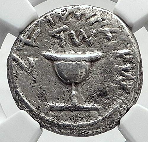 1 IT Ancient JEWISH WAR v ROMANS AR Year 4 Shekel of J Denomination_in_description Ch VF NGC