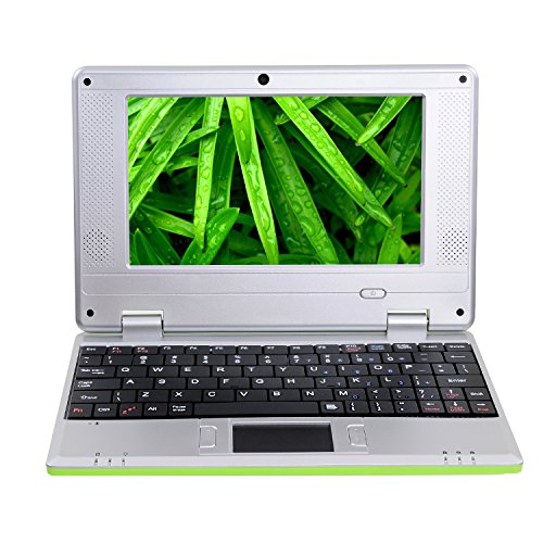 Goldengulf 7" Inch Latest Green 4.1 Jellybean Mini Android Computer Laptop Notebook PC Netbook WiFi Best Gift for Children