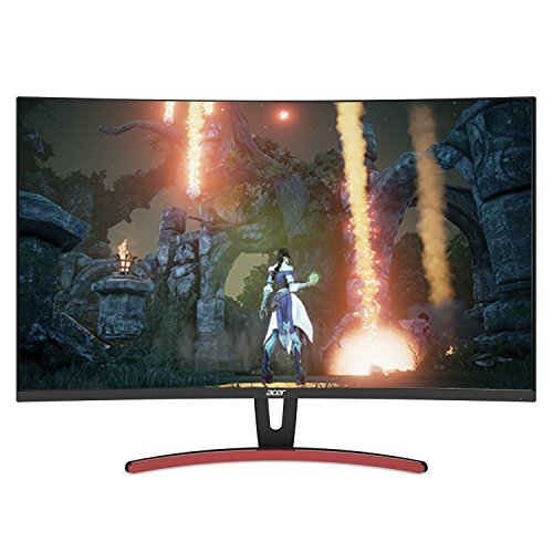 Acer ED323QUR Abidpx 31.5 Inches WQHD (2560 x 1440) Curved 1800R VA Gaming Monitor with AMD Radeon FREESYNC Technology - 4ms; 144Hz Refresh Rate; Display Port, HDMI Port & DVI Port, Black