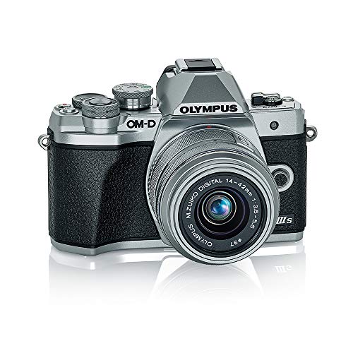 Olympus OM-D E-M10 Mark IIIs Silver Body with Silver M.Zuiko Digital 14-42mm F3.5-5.6 IIR Lens (V207111SU000)