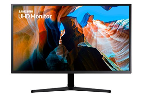 SAMSUNG 32 inch UJ59 4k monitor (LU32J590UQNXZA) - UHD, 3840 x 2160p, 60hz, 4ms, Dual monitor, laptop monitor, monitor stand / riser / mount compliant, AMD FreeSync, Gaming, HDMI, DP, Black