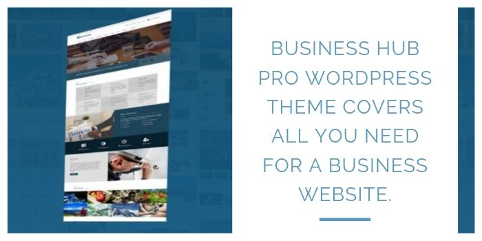 Business Hub Pro WordPress Theme covers all you need for a business website.