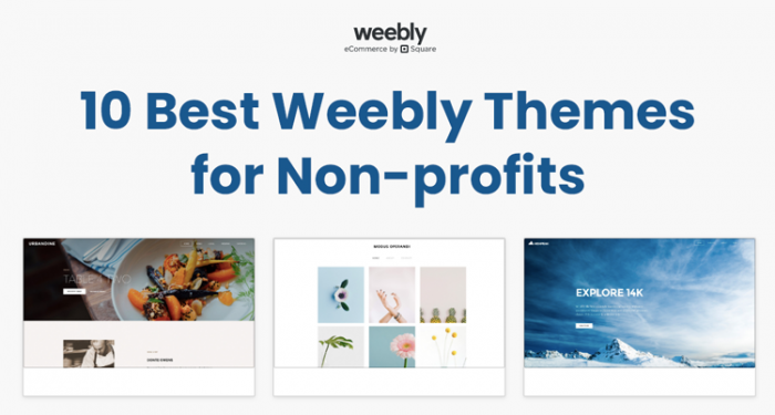 Best Weebly Themes For Non-profits