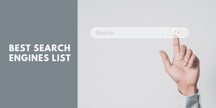 Best Search Engines List