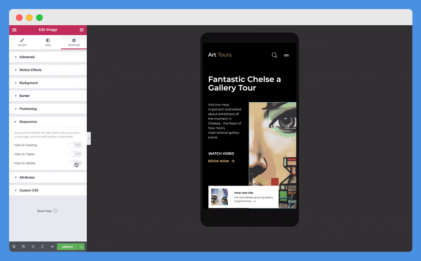 Mobile Editing - Docs | Elementor